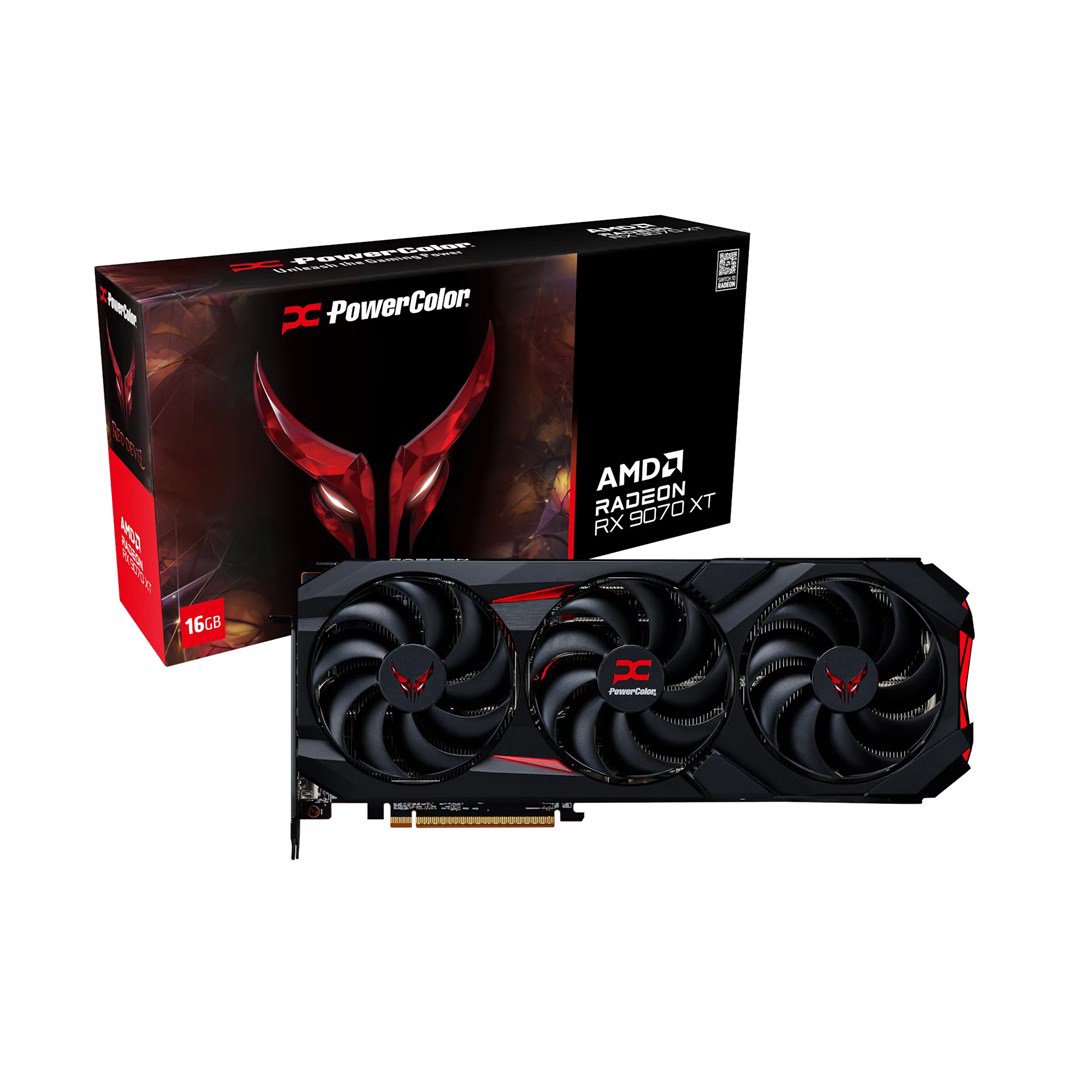 Vaizdo plokštė. „PowerColor Red Devil RX9070XT 16G-E/OC