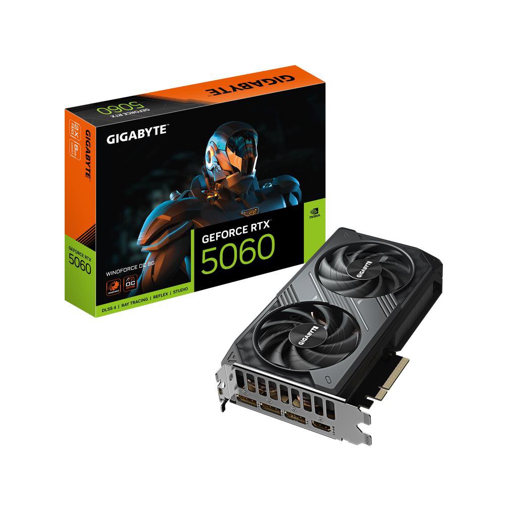 Graphics CardGIGABYTENVIDIA GeForce RTX 50608 GBGDDR7128 bitPCIE 5.0 16xGPU 2512