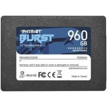 SSD|PATRIOT|Burst Elite|960GB|SATA 3.0|3D NAND|Write speed 320 MBytes/ sec|Read speed 450 MBytes/ sec|2,5"|TBW 400 TB|PBE960GS25SSDR