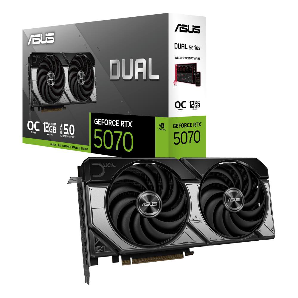 Graphics CardASUSNVIDIA GeForce RTX 507012 GBGDDR7192 bitPCIE 5.0 16xDual Slot
