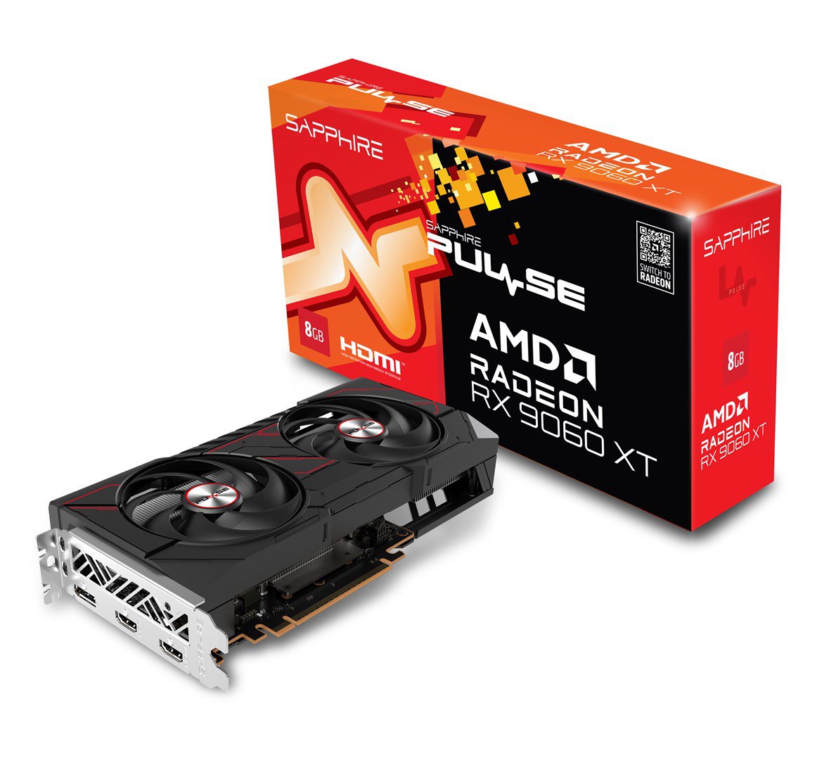 Vaizdo plokštė. SAPPHIRE PULSE RX 9060 XT GAMING 8GB