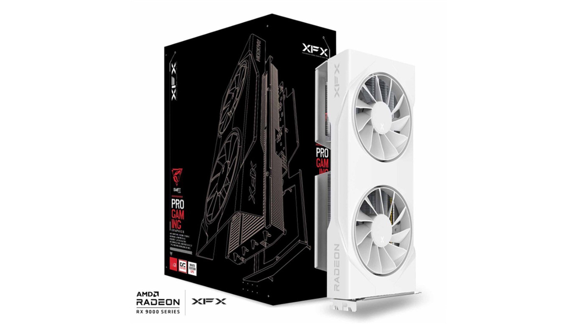 Vaizdo plokštė. XFX Swift RX 9060XT OC White 8GB