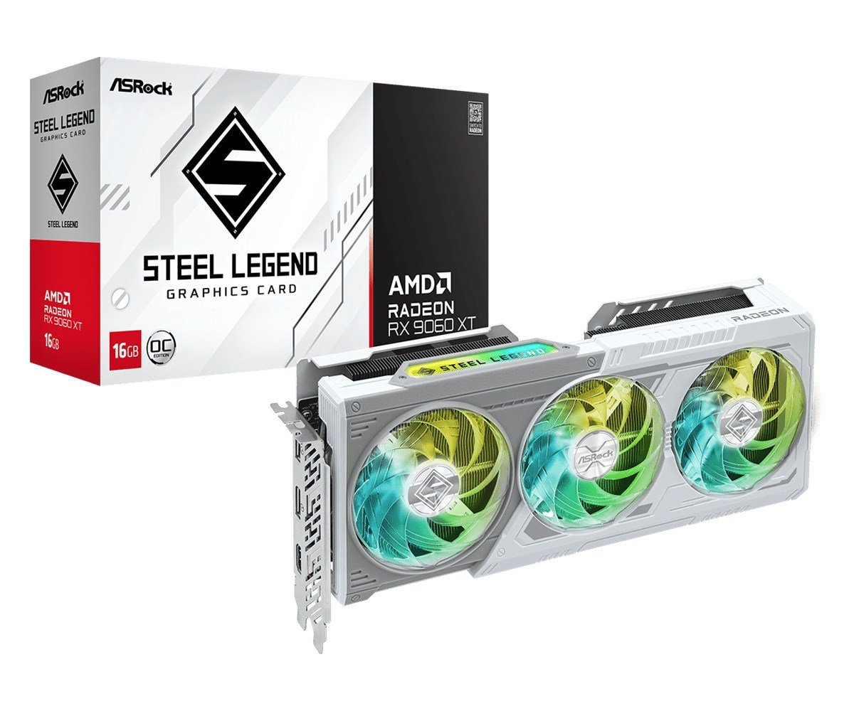 Vaizdo plokštė. Asrock RX9060XT Steel Legend 16GB OC