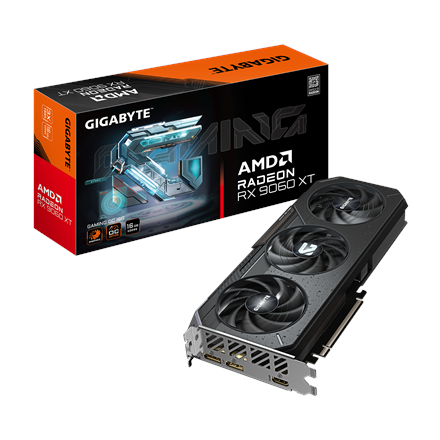 Vaizdo plokštė Gigabyte Radeon RX 9060 XT GAMING OC 16G  AMD  16 GB  Radeon RX 9060 XT  GDDR6