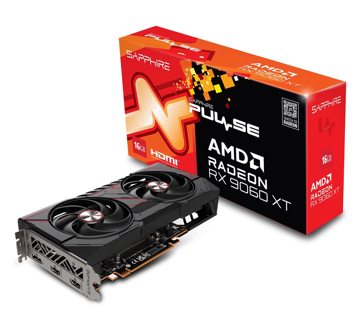Vaizdo plokštė. SAPPHIRE PULSE RX 9060 XT GAMING 16GB