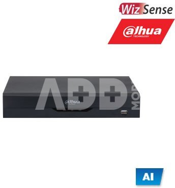 Pentabrid 4K įrašymo įrenginys 4kam. HDCVI 4K 7fps, 5MP 12fps(non-realtime), AI, SMD Plus