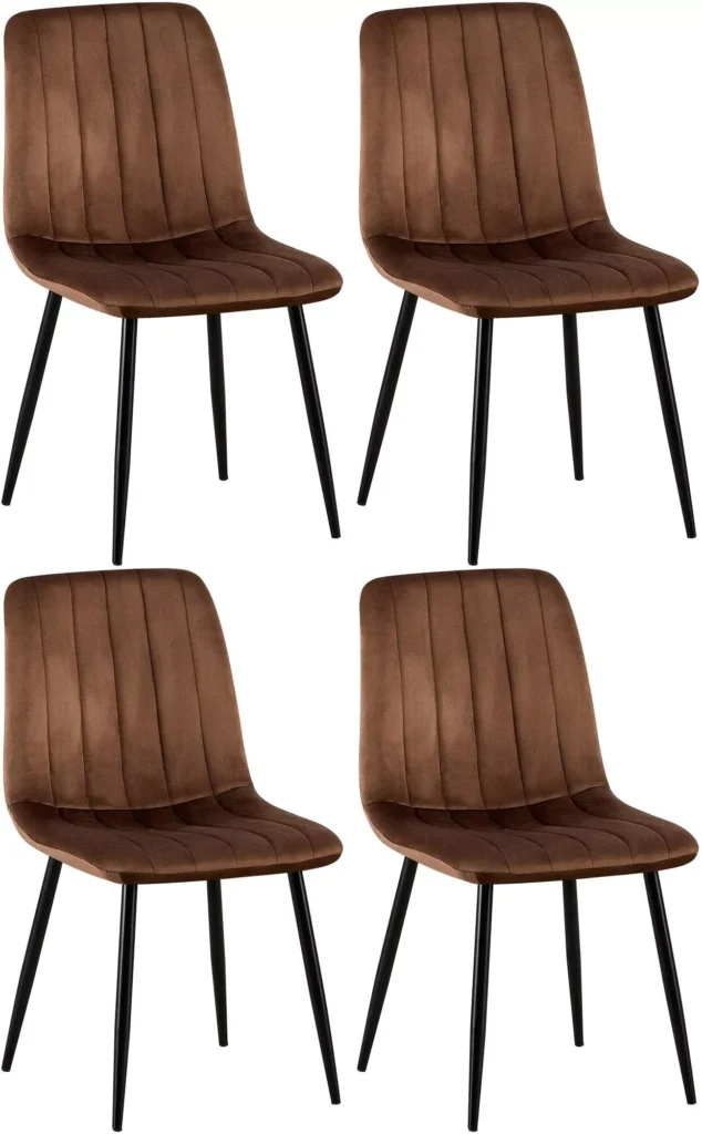 4 kėdžių rinkinys "Dijon velvet