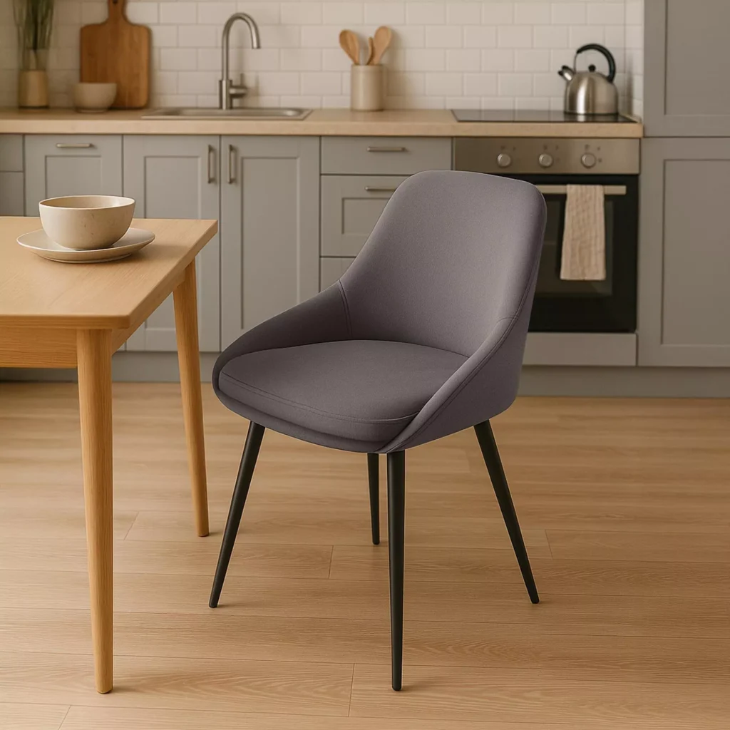 Valgomojo kėdė "Elmira velvet black