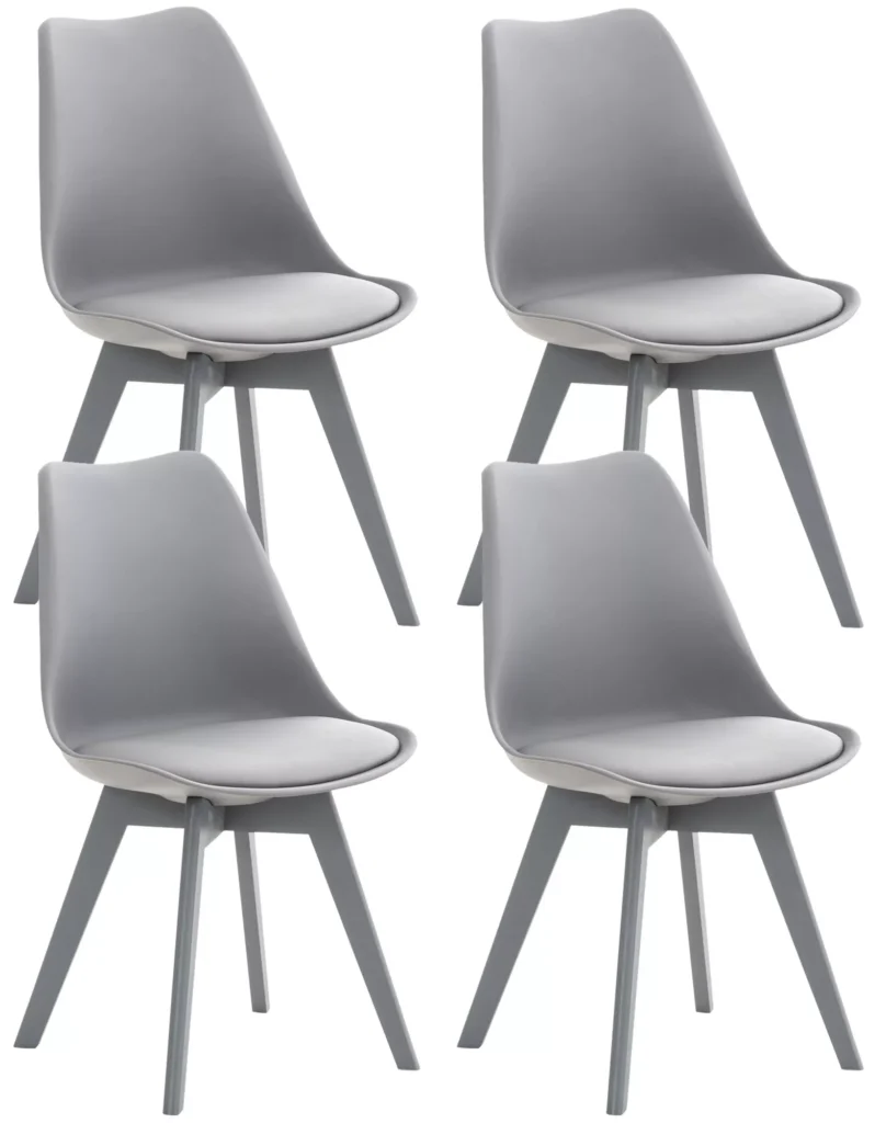 4 "Linares" plastikinių kėdžių rinkinys