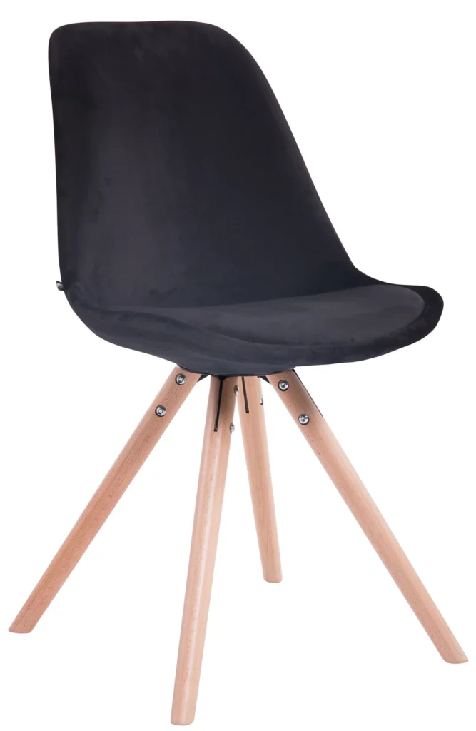 Lankytojų kėdė Toulouse velvet round natura