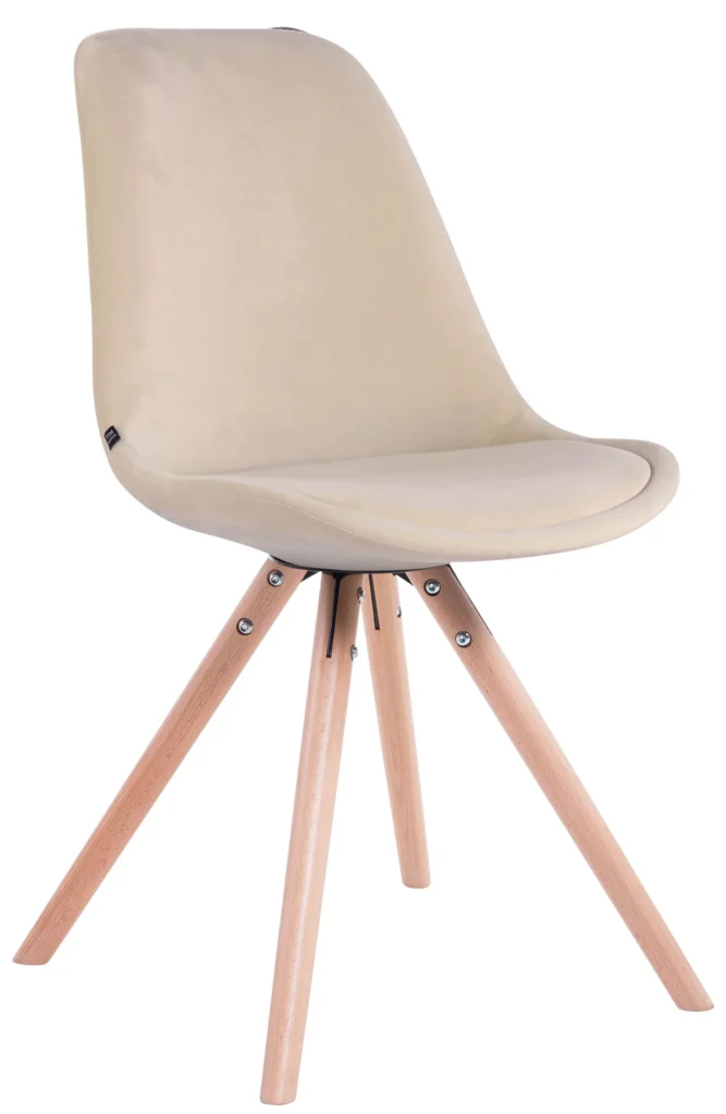 Lankytojų kėdė Toulouse velvet round natura