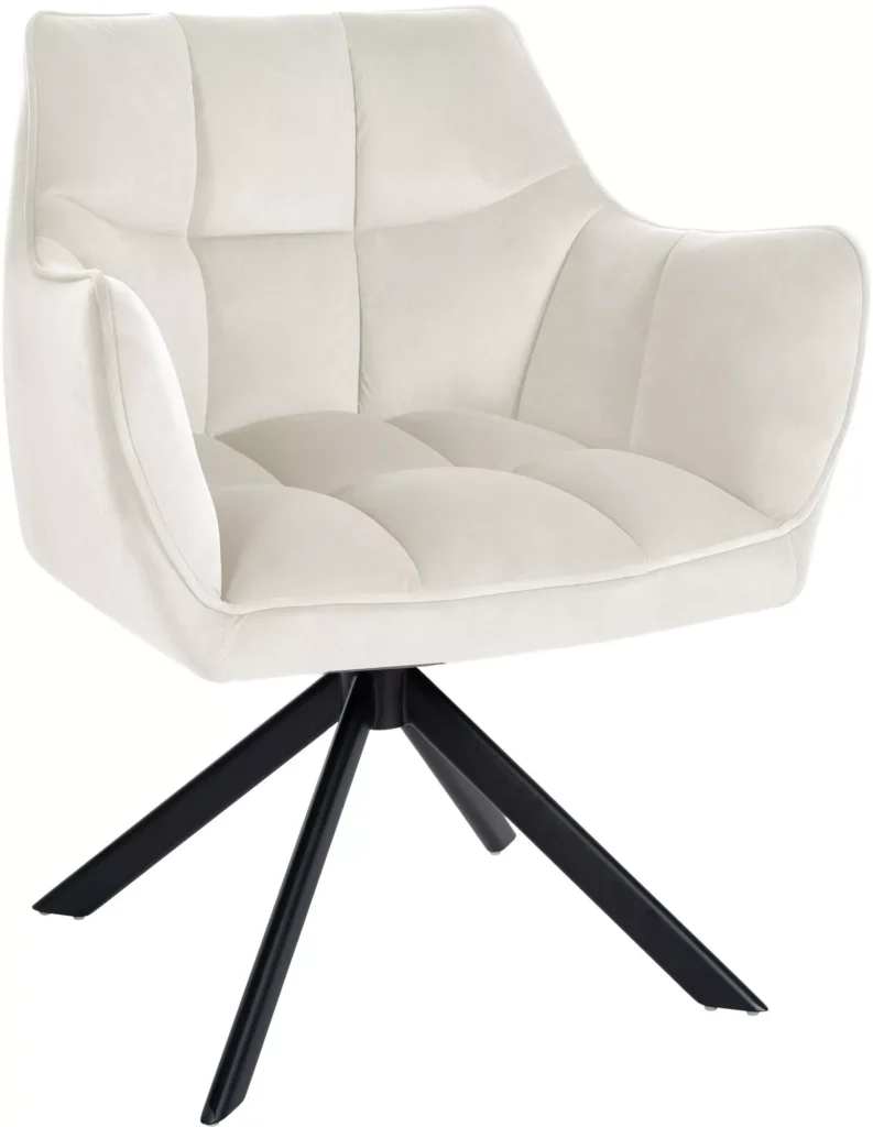 Valgomojo kėdė "Swing velvet black