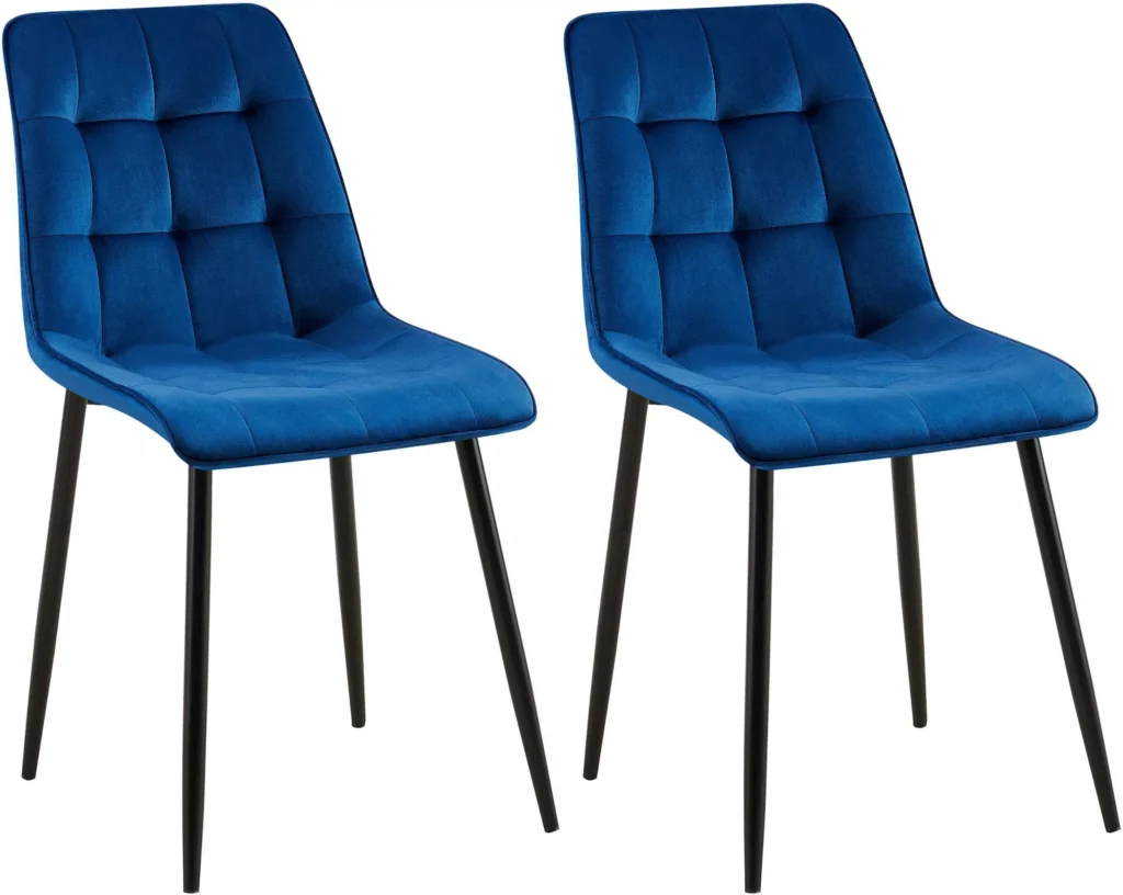 2 "Gifford" velvetinių valgomojo kėdžių rinkinys
