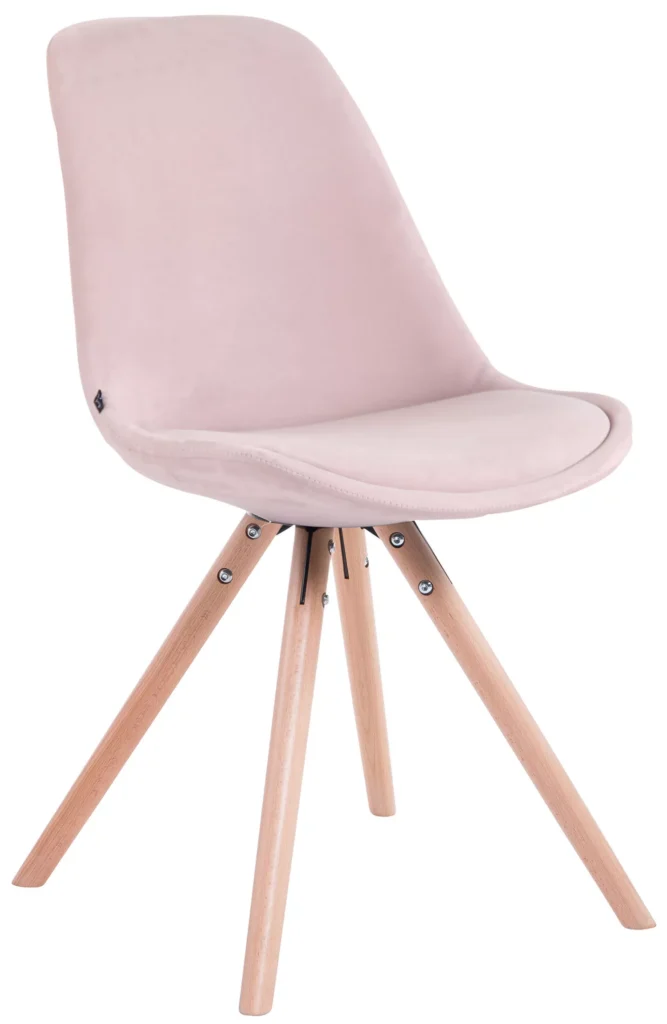 Lankytojų kėdė Toulouse velvet round natura