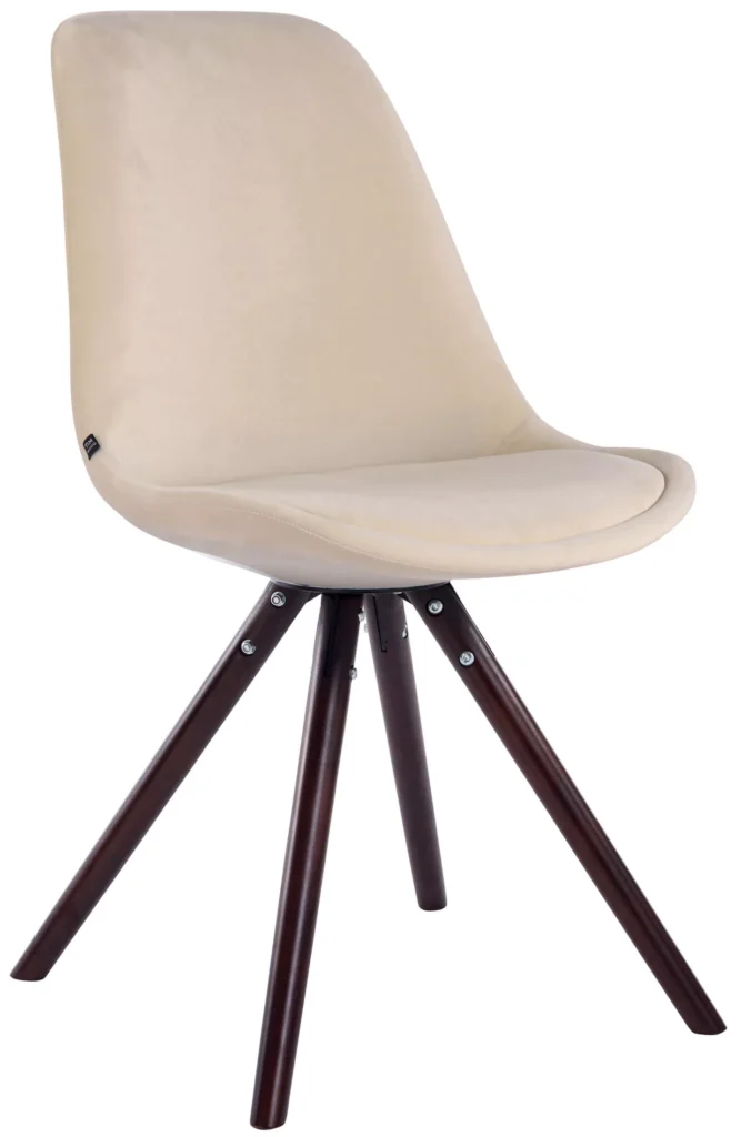 Lankytojų kėdė Toulouse velvet round cappuccino