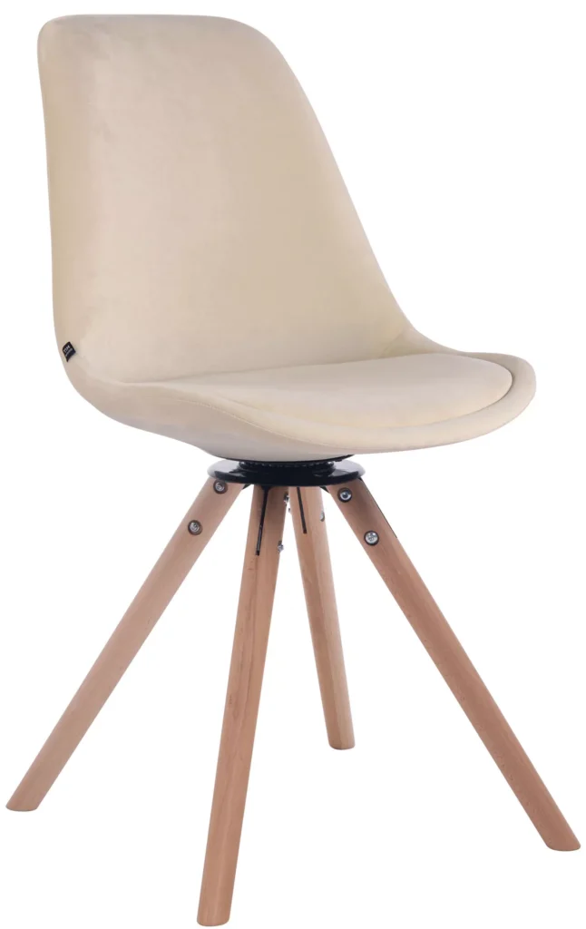 Valgomojo kėdė Troyes velvet round natura
