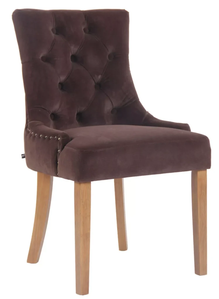 Valgomojo kėdė "Aberdeen velvet" antikvarinė šviesa