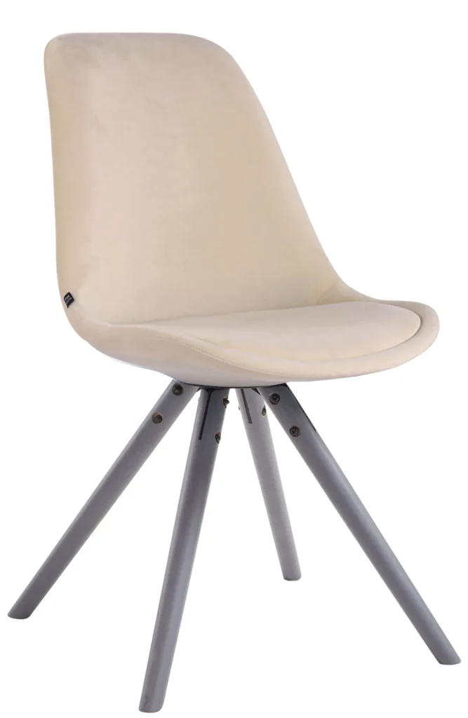 Lankytojų kėdė Toulouse velvet round grey