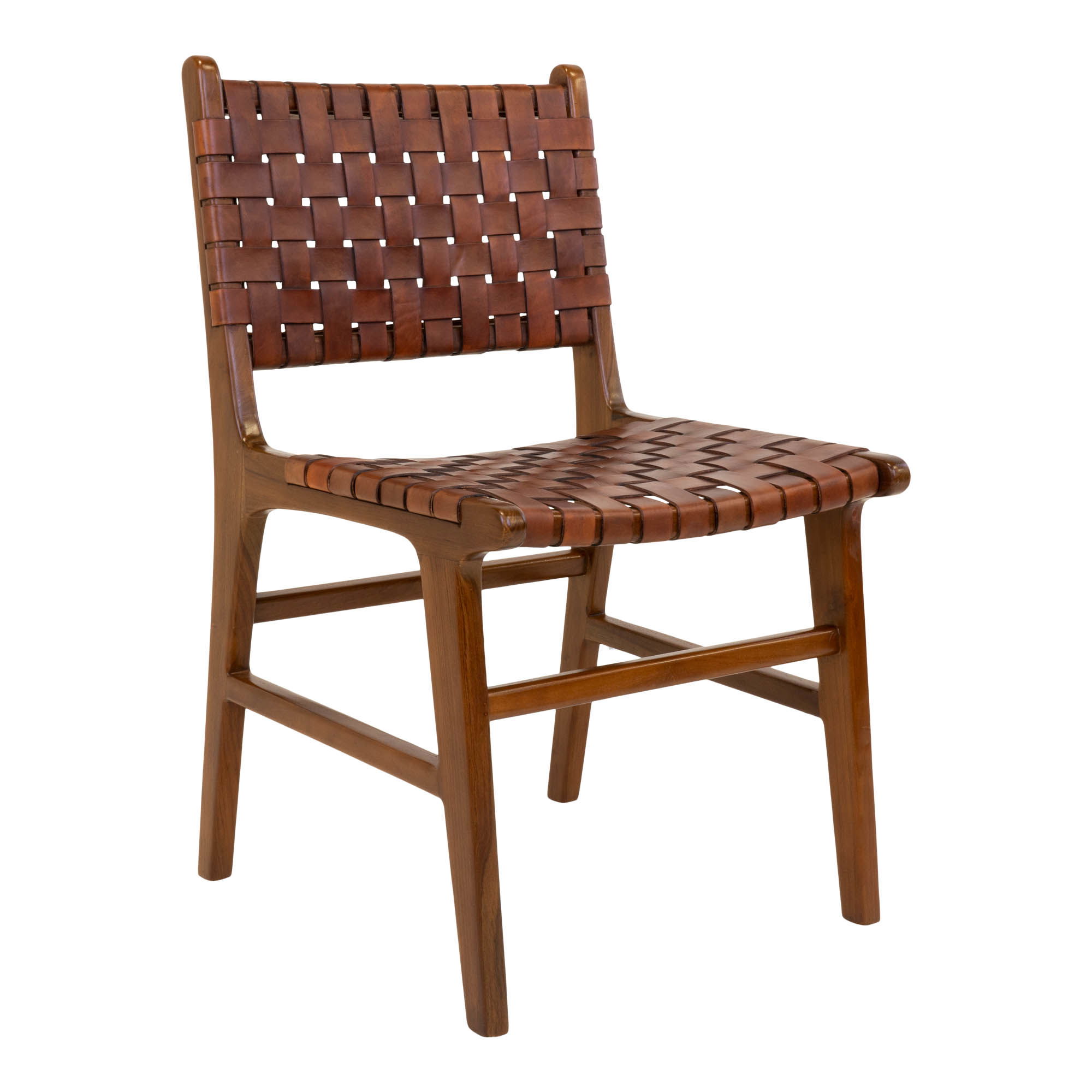Pintos odos valgomojo kėdė | 51 x 87 x 53 cm | Ruda