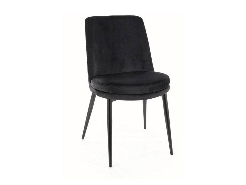 Kėdė KAYLA VELVET, juoda
