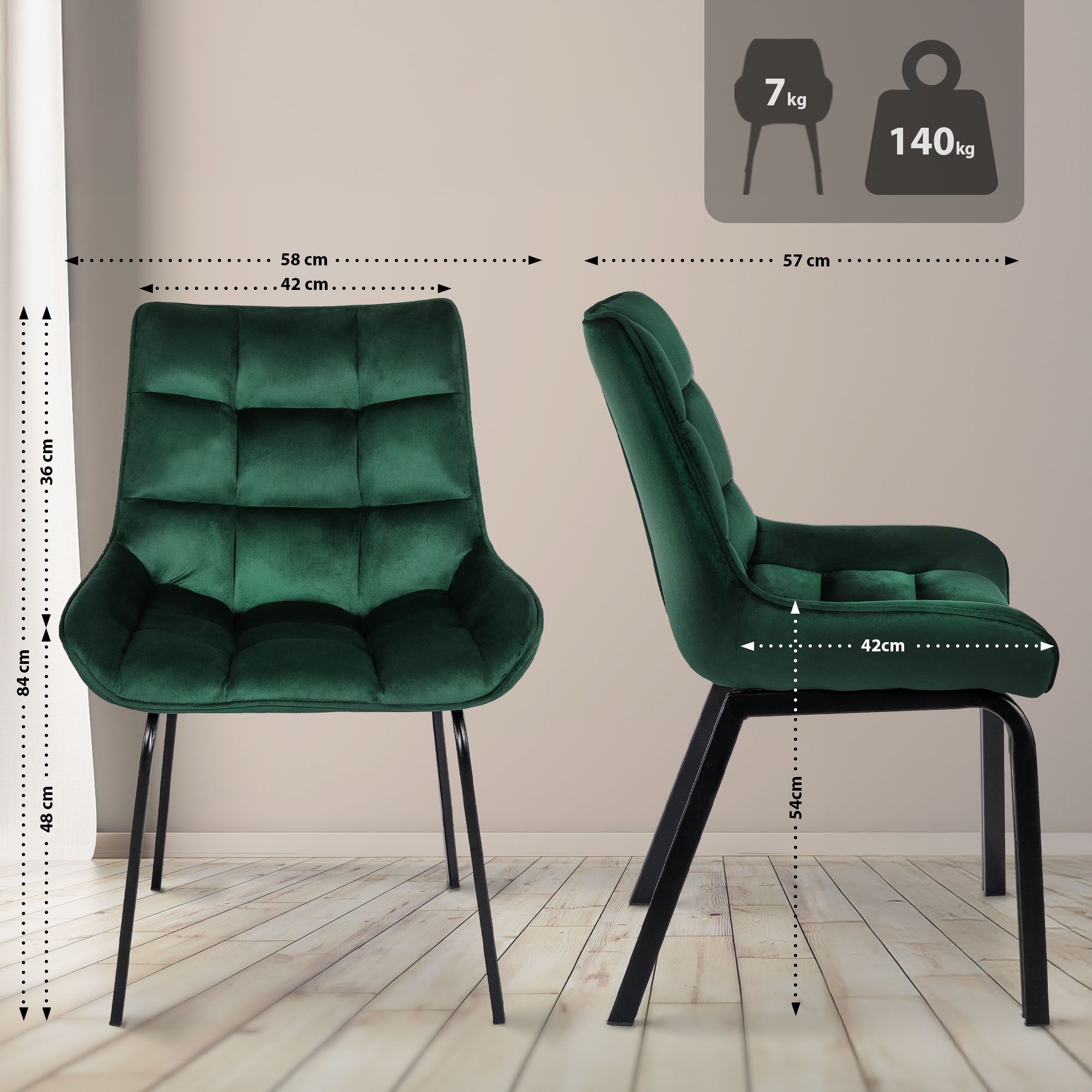 Kėdė Saranda velvet