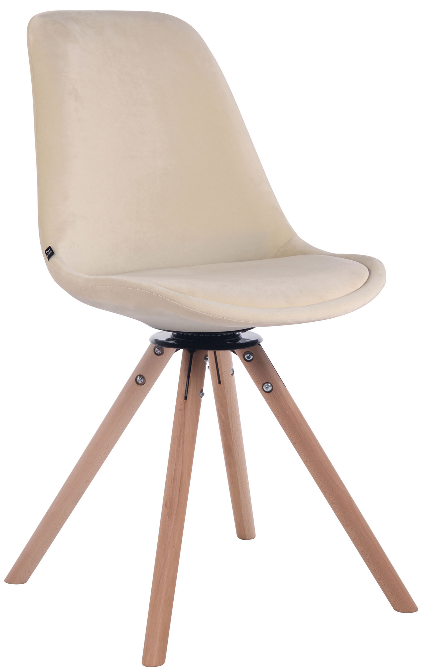 Valgomojo kėdė Troyes velvet round natura
