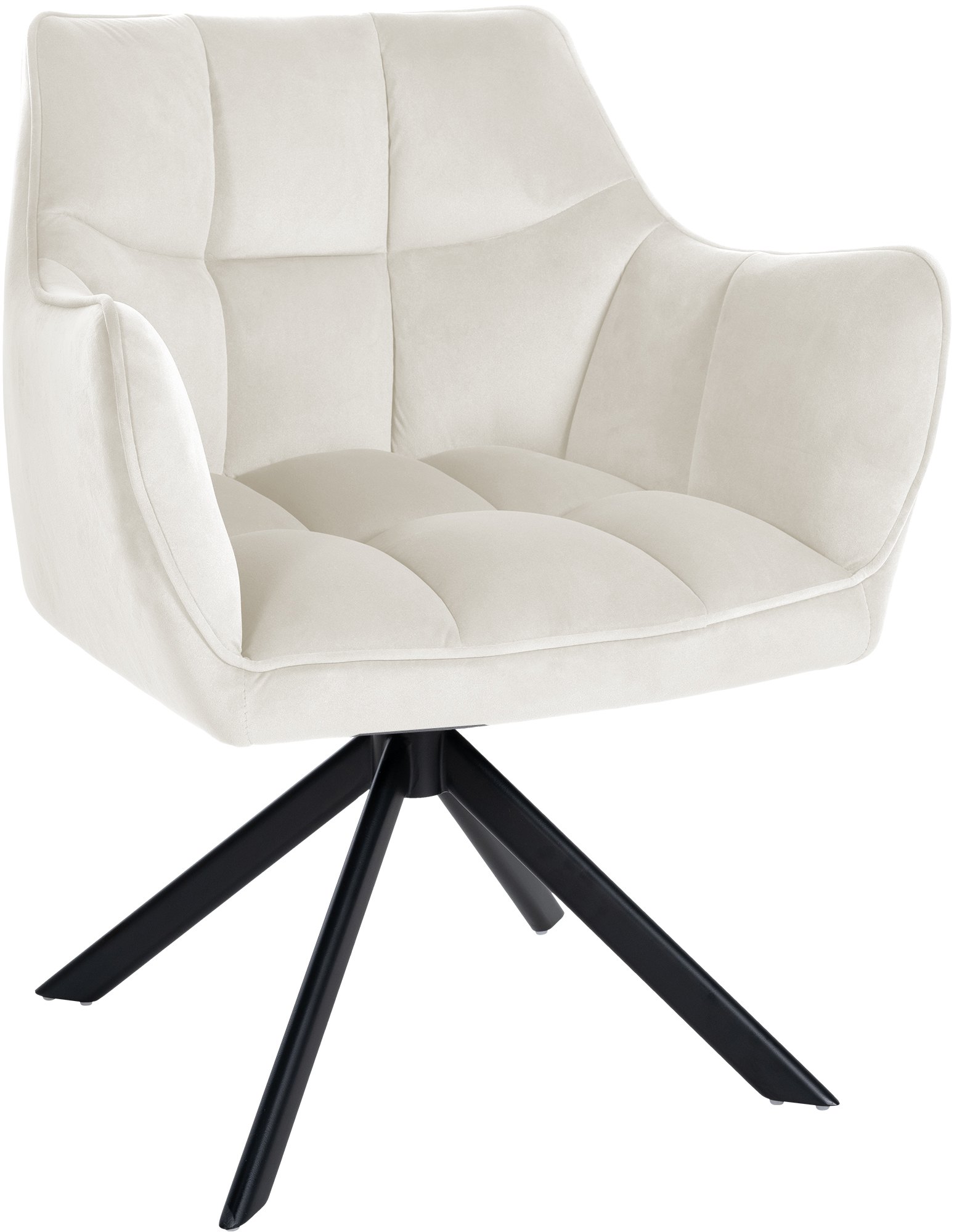 Valgomojo kėdė "Swing velvet black