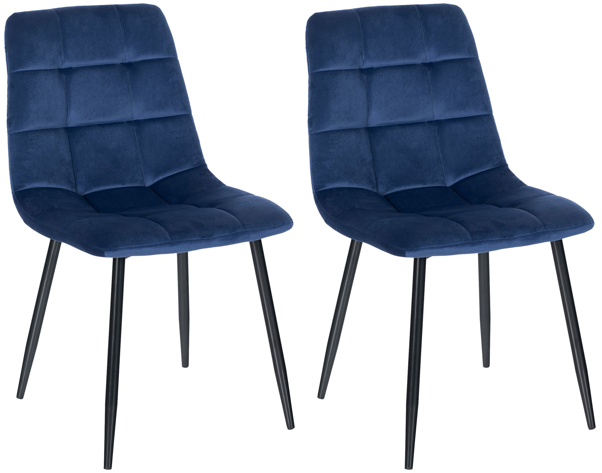 2 "Tilde" velvetinių valgomojo kėdžių rinkinys