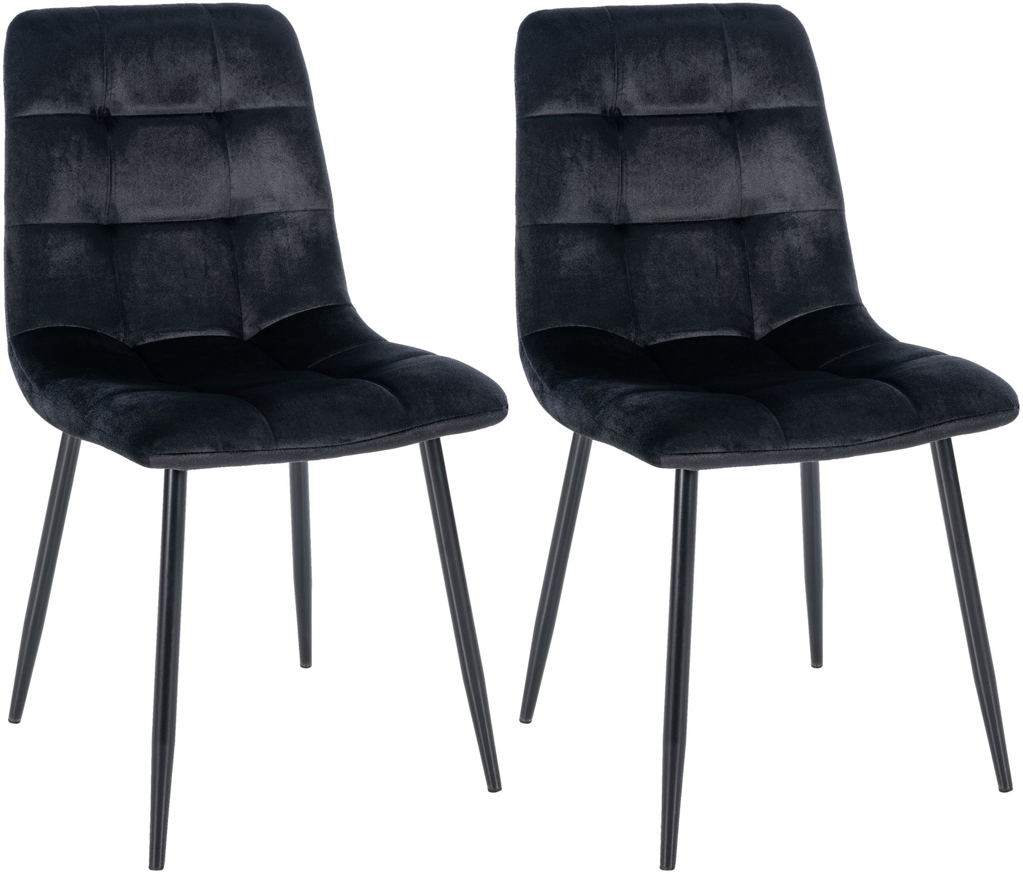 2 "Tilde" velvetinių valgomojo kėdžių rinkinys