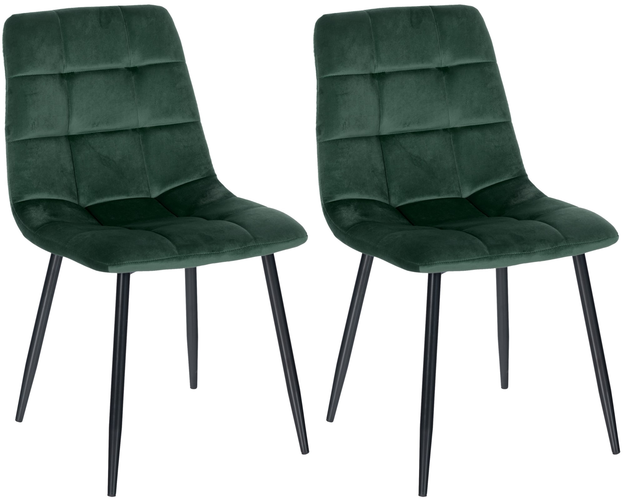 2 "Tilde" velvetinių valgomojo kėdžių rinkinys