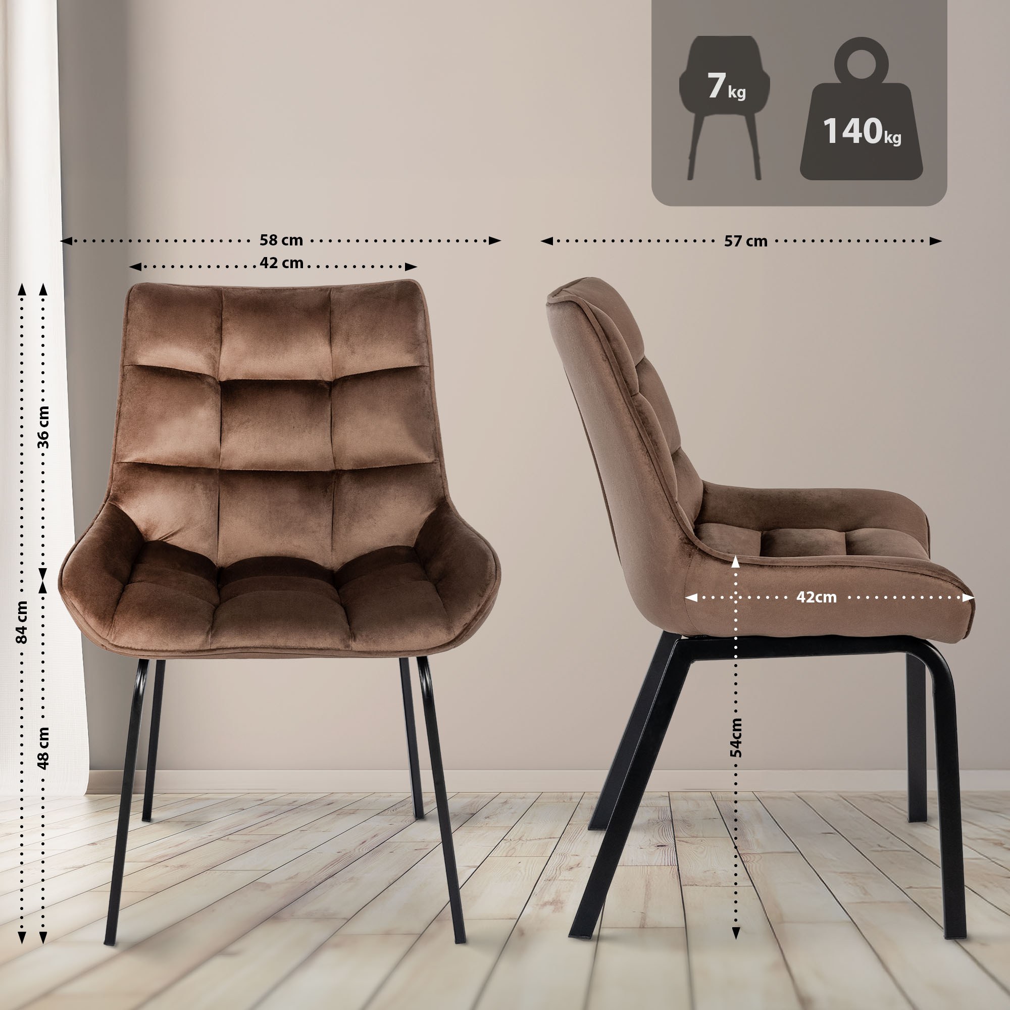 Kėdė Saranda velvet