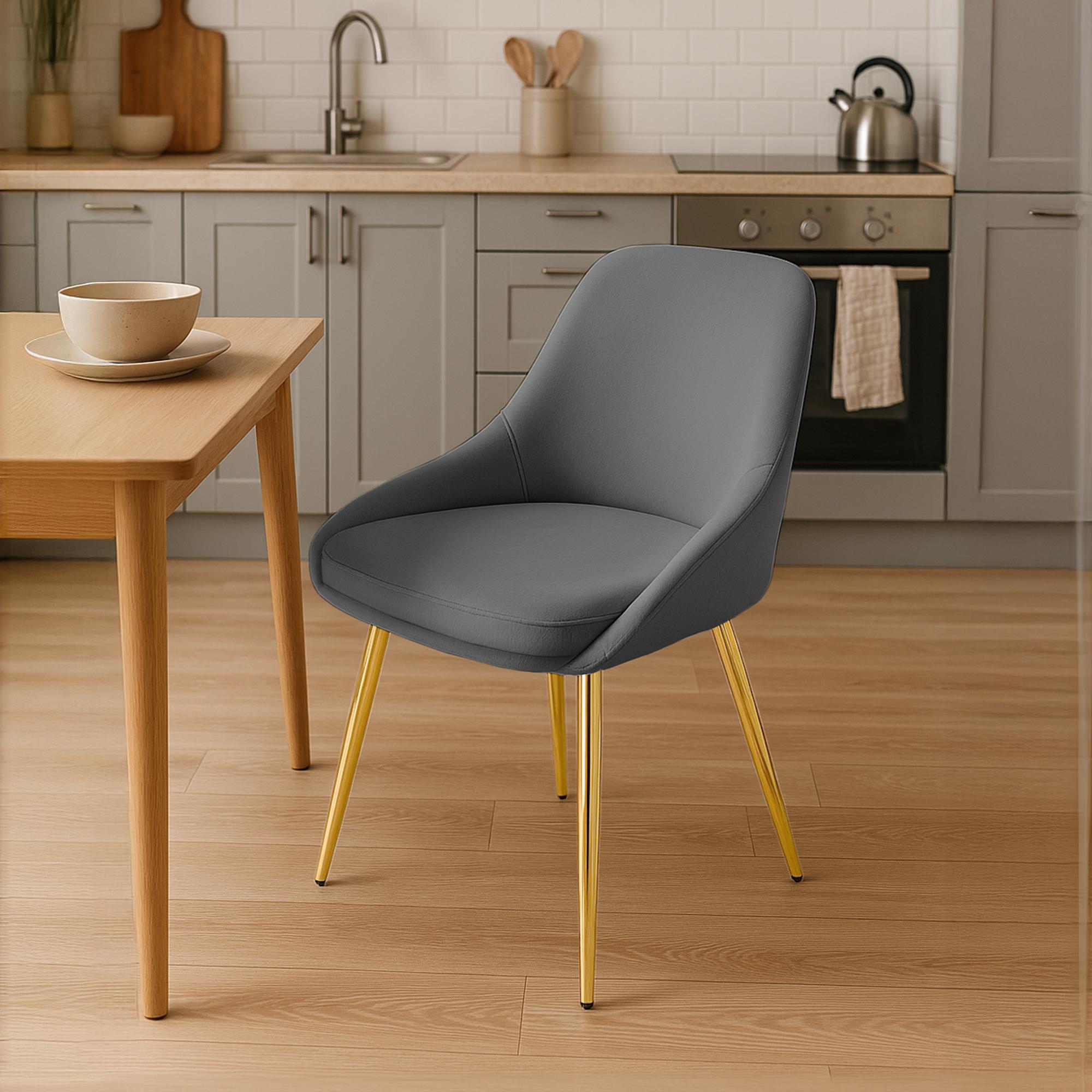 Valgomojo kėdė "Elmira velvet gold