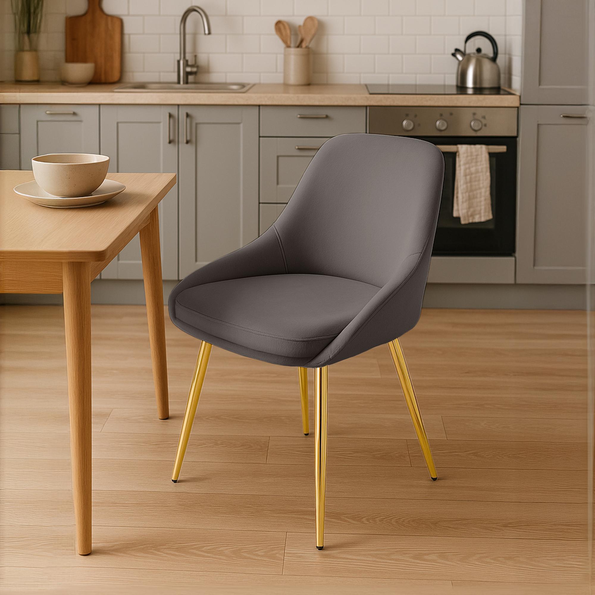 Valgomojo kėdė "Elmira velvet gold
