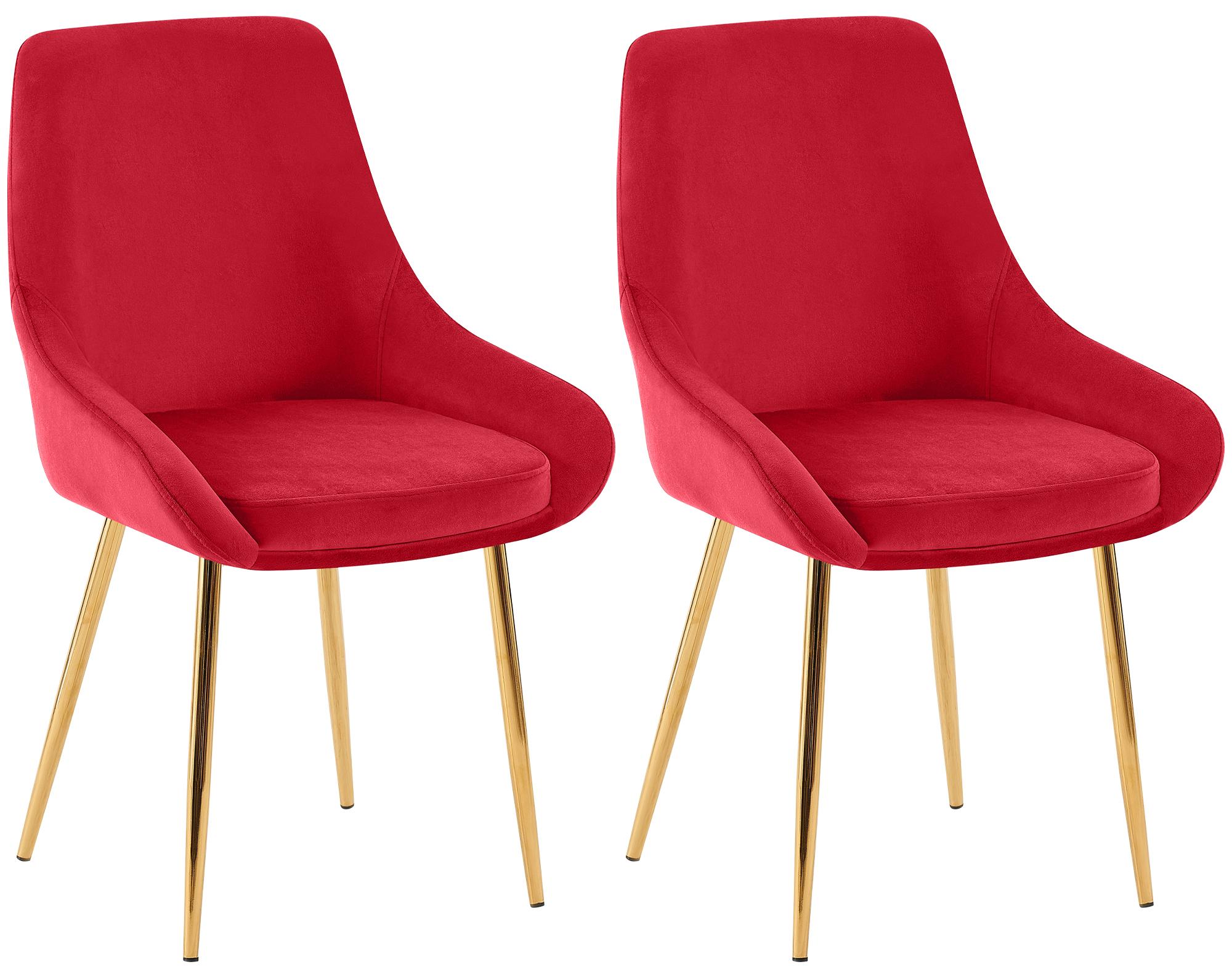 2 valgomojo kėdžių komplektas "Elmira velvet gold