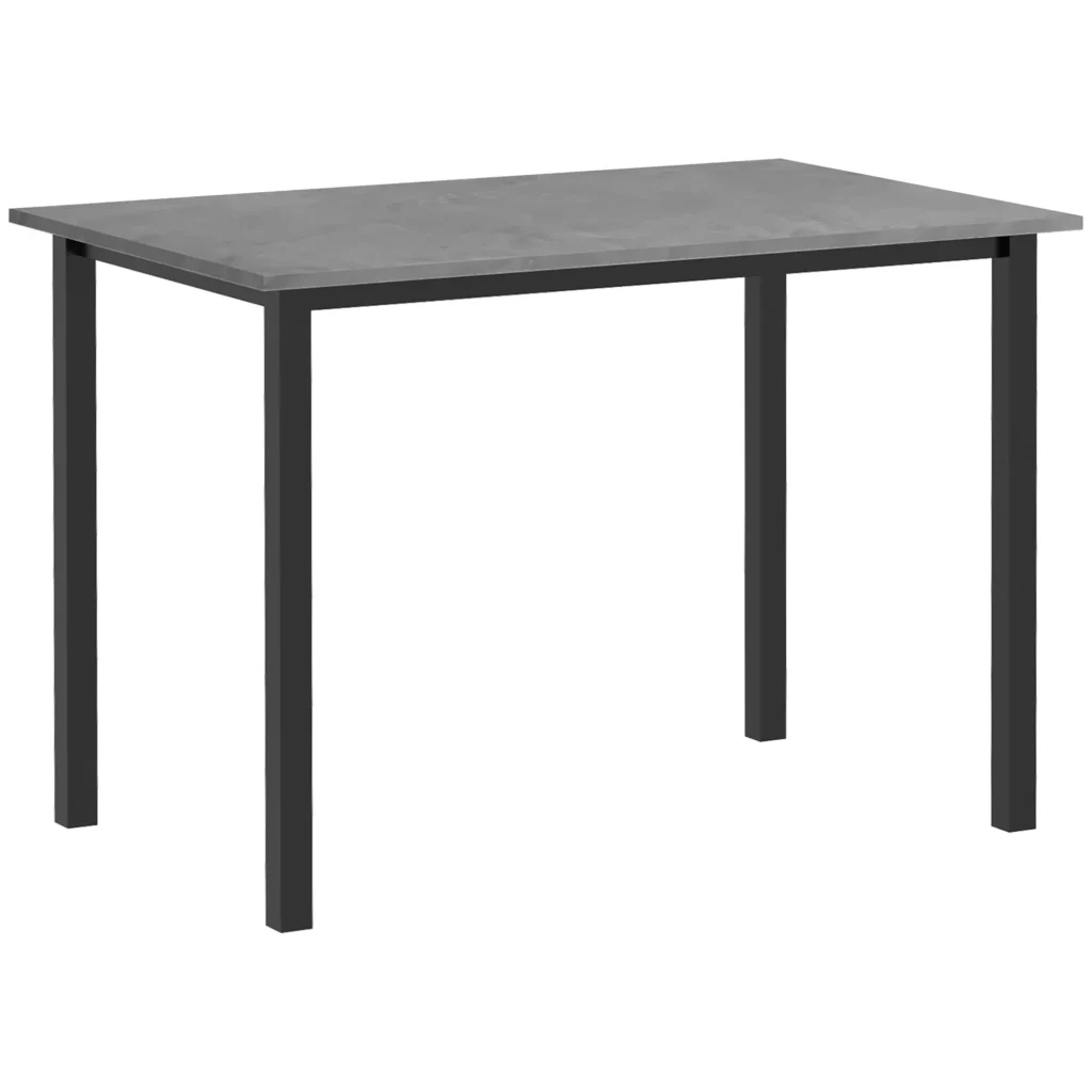 Išplečiamas valgomojo stalas - tamsiai pilka, 110-160 x 70 x 76 cm