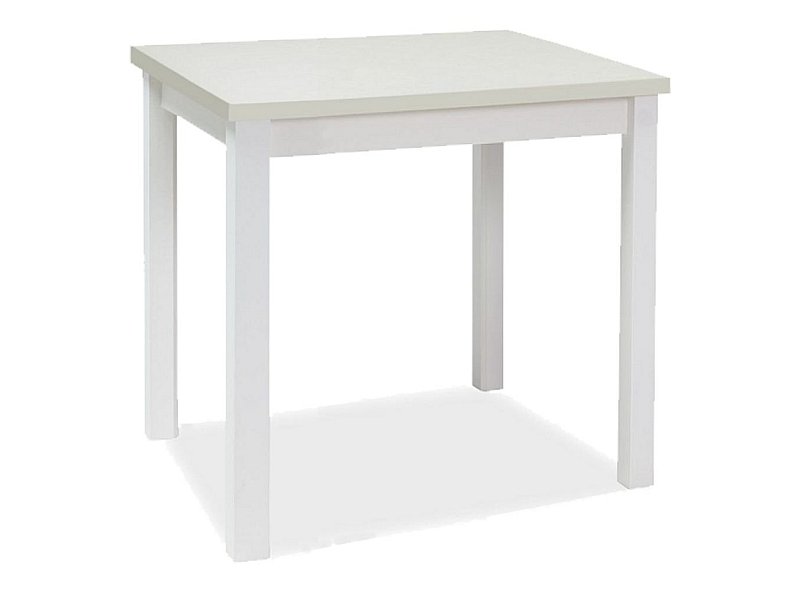Valgomojo stalas ADAM, 90x65x75 cm, baltas