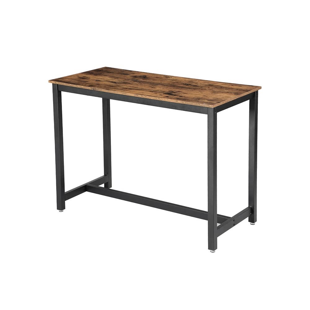 Baro stalas industrinio "rustic" stiliaus metaliniu rėmu | 120 x 60 x 90 cm