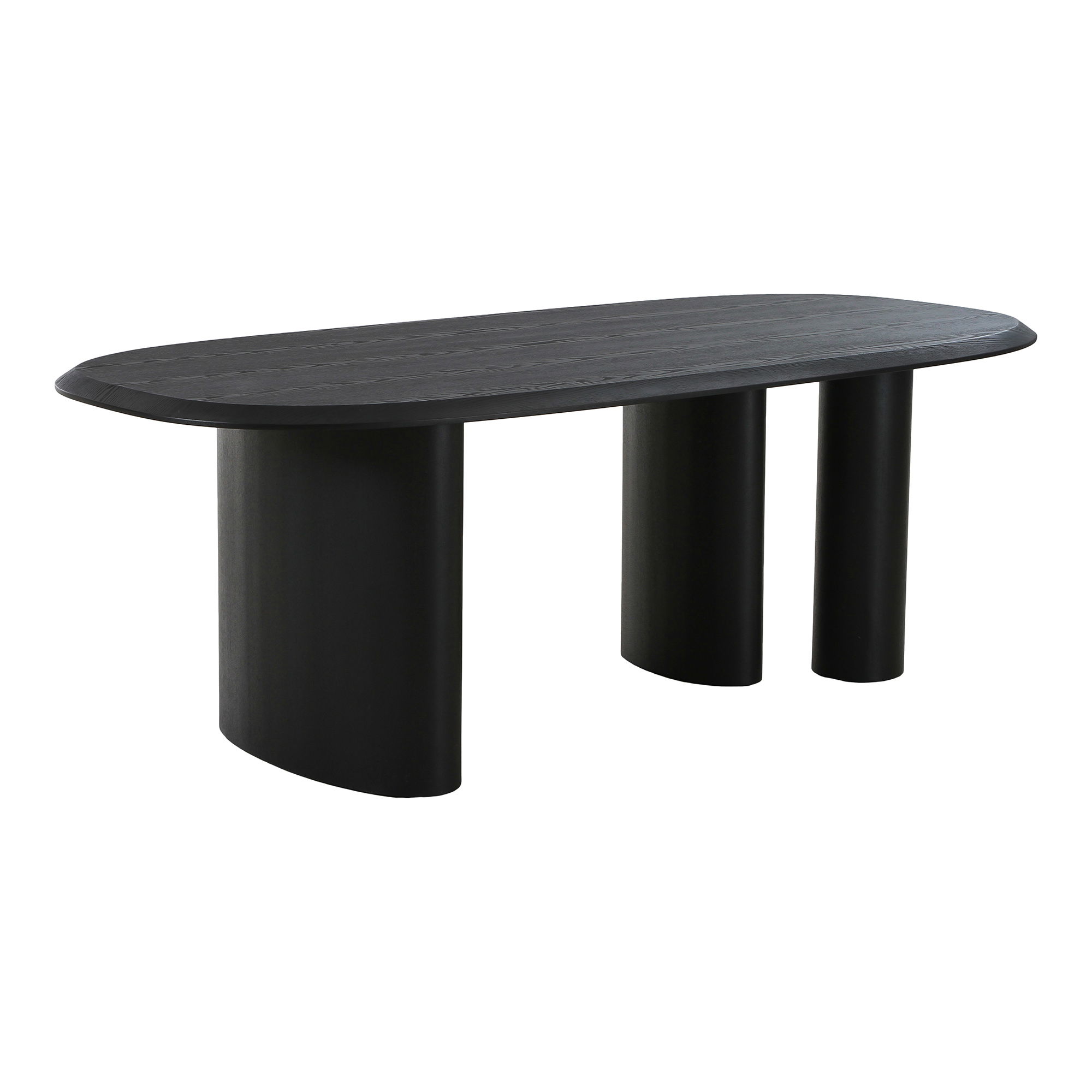 Pailgas uosio faneros valgomojo stalas | 100 x 76 x 220 cm | Juoda