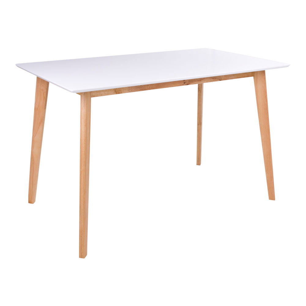 Baltas valgomojo stalas | 70 x 75 x 120 cm | Balta