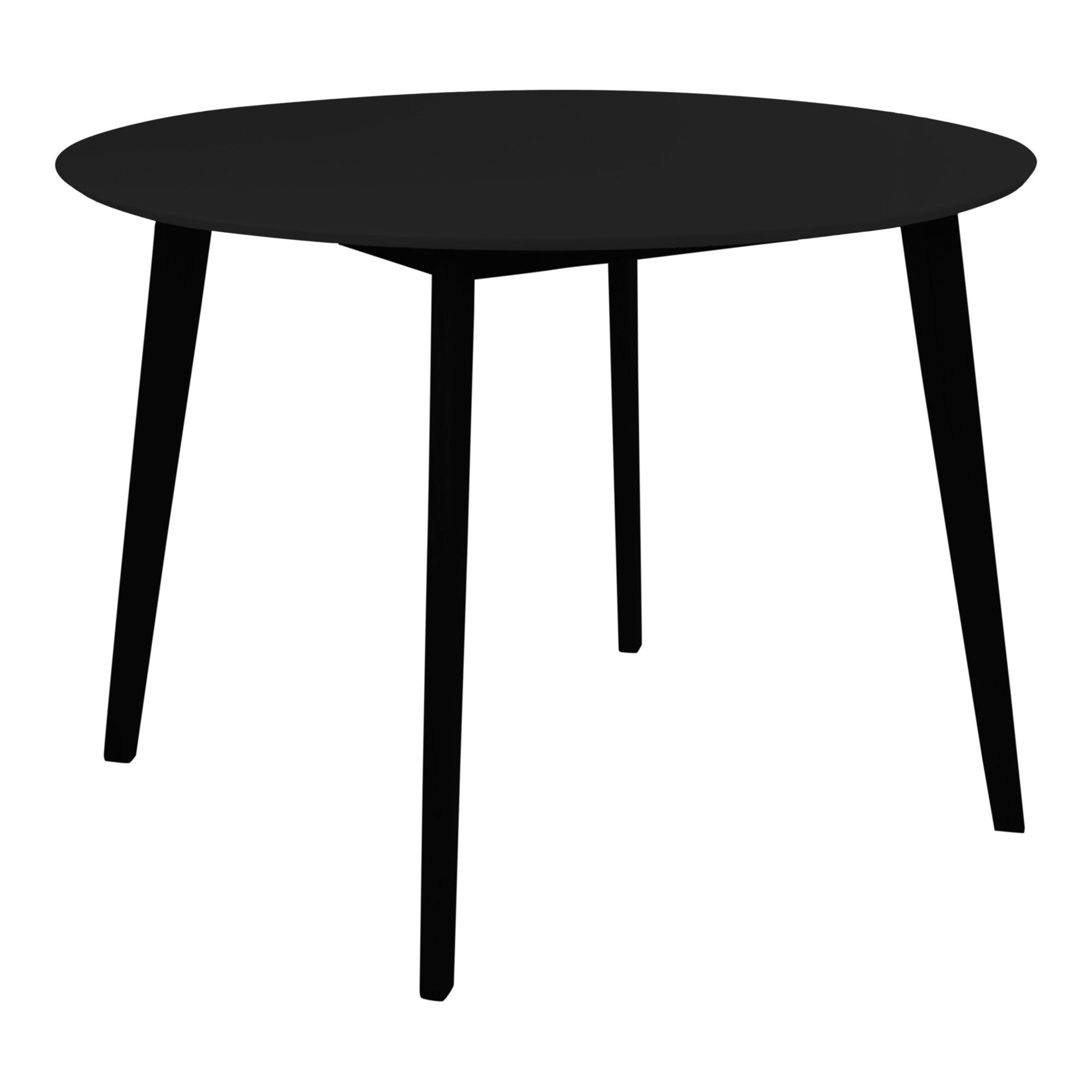 Juodas valgomojo stalas | 105 x 75 x 105 cm | Juoda