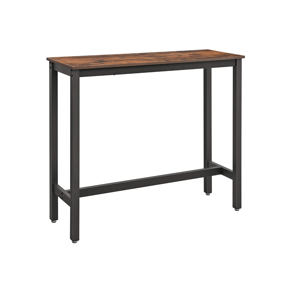 Pramoninio stiliaus siauras baro stalas | 40 x 120 x 100 cm