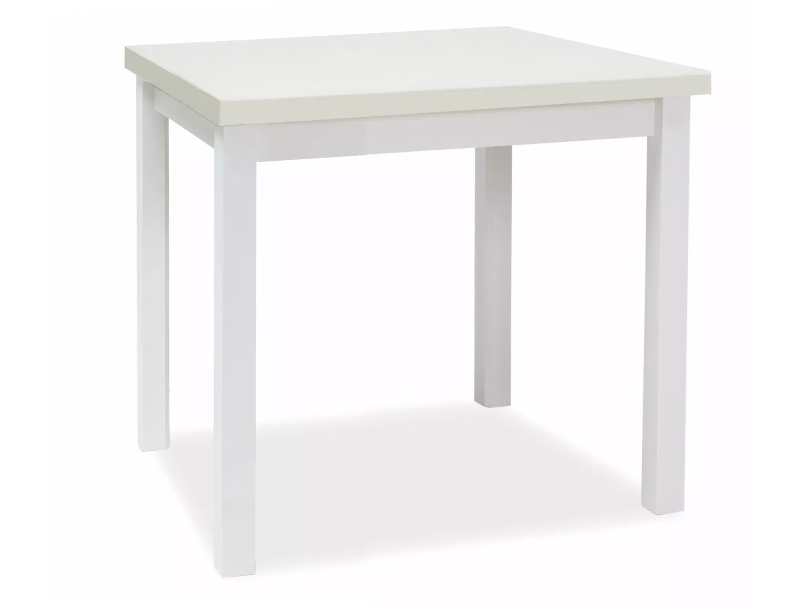 Valgomojo stalas ADAM, 80x80x75 cm, baltas
