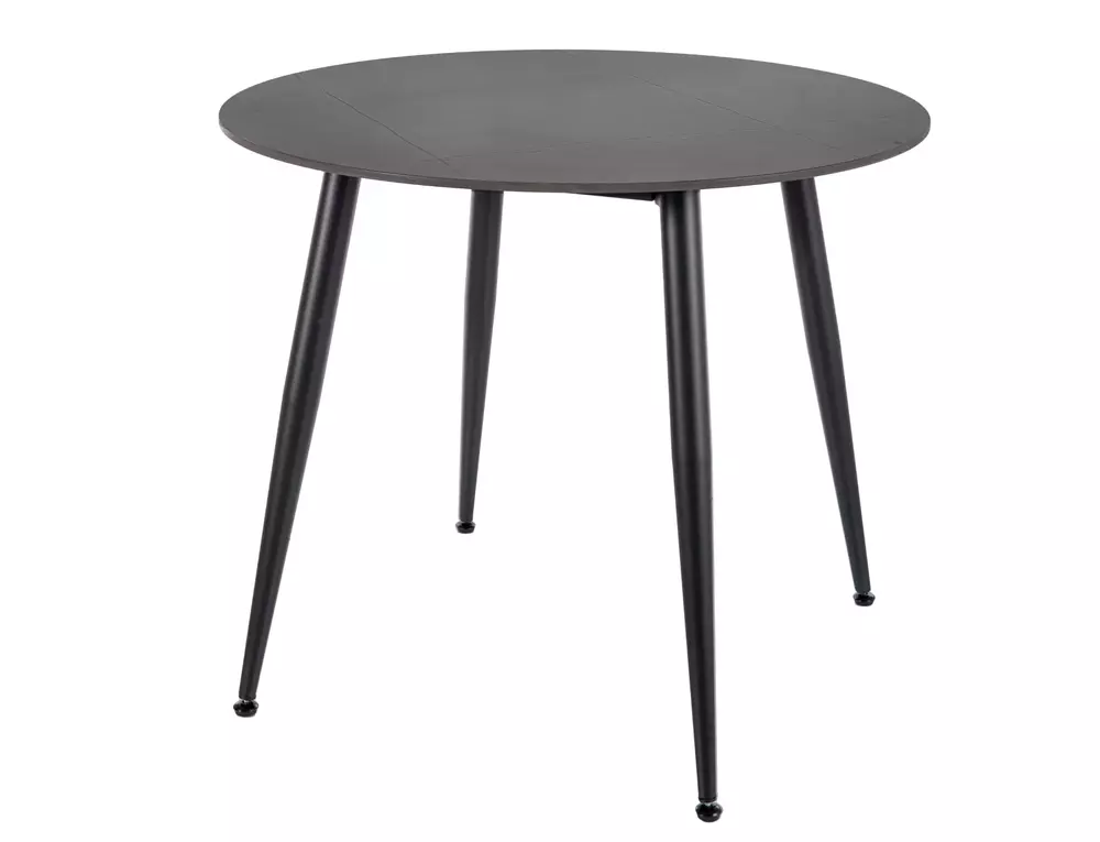 Valgomojo stalas SIGNAL Rion 90x90x76 cm, juoda