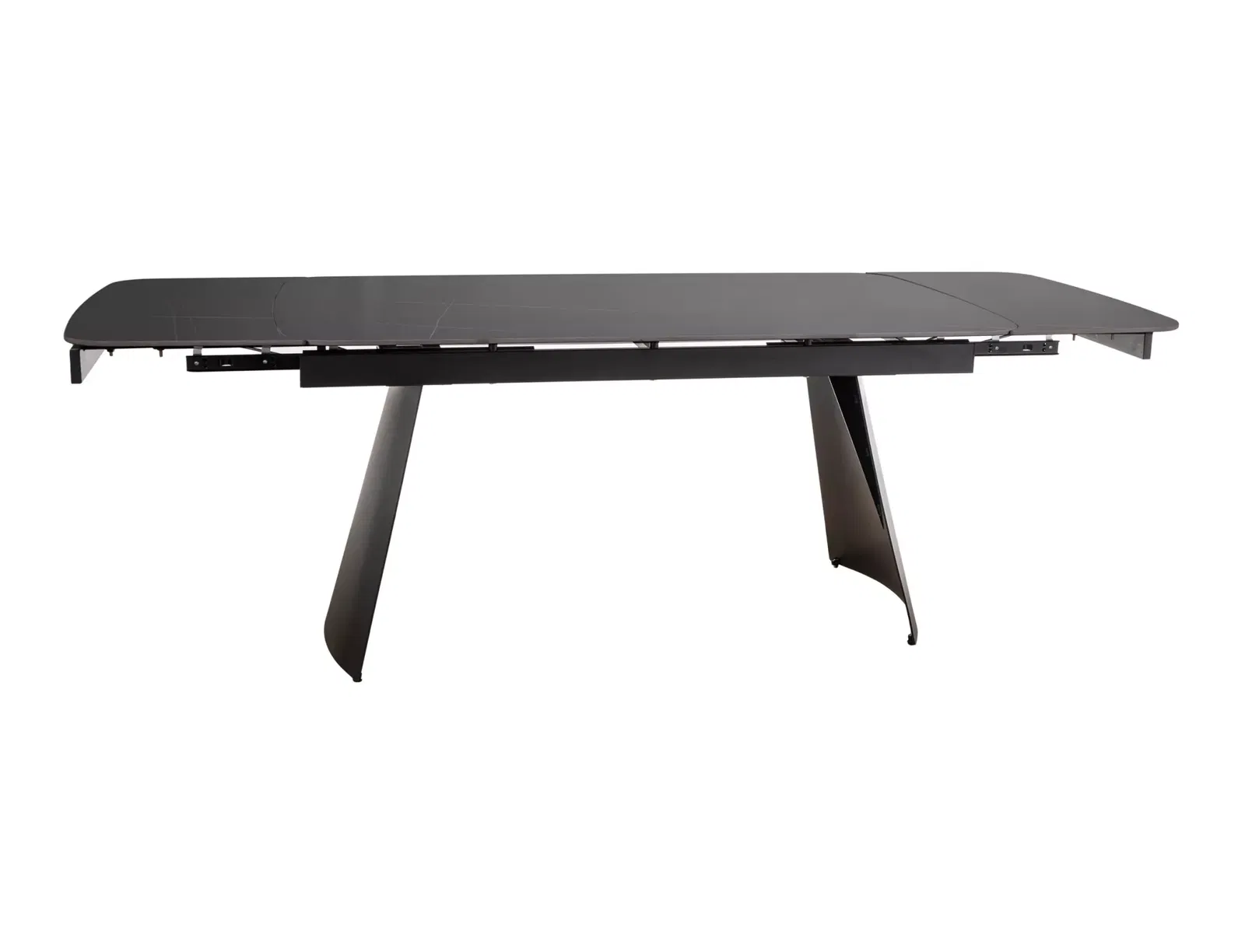 Valgomojo stalas Bacardi, 160-240 x 90 cm, juoda