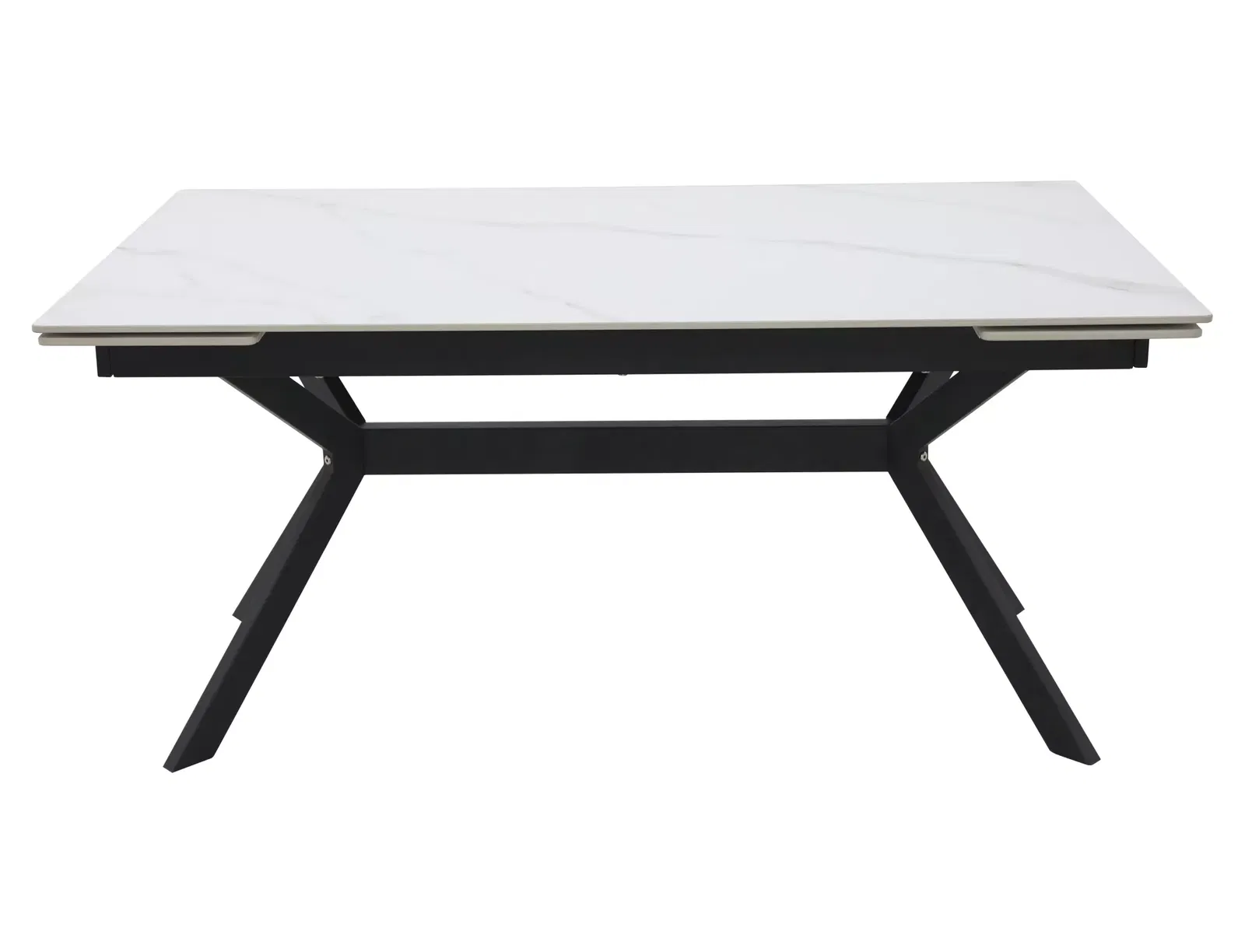 Valgomojo stalas Imperia 160, 160-220 x 90 cm, balta