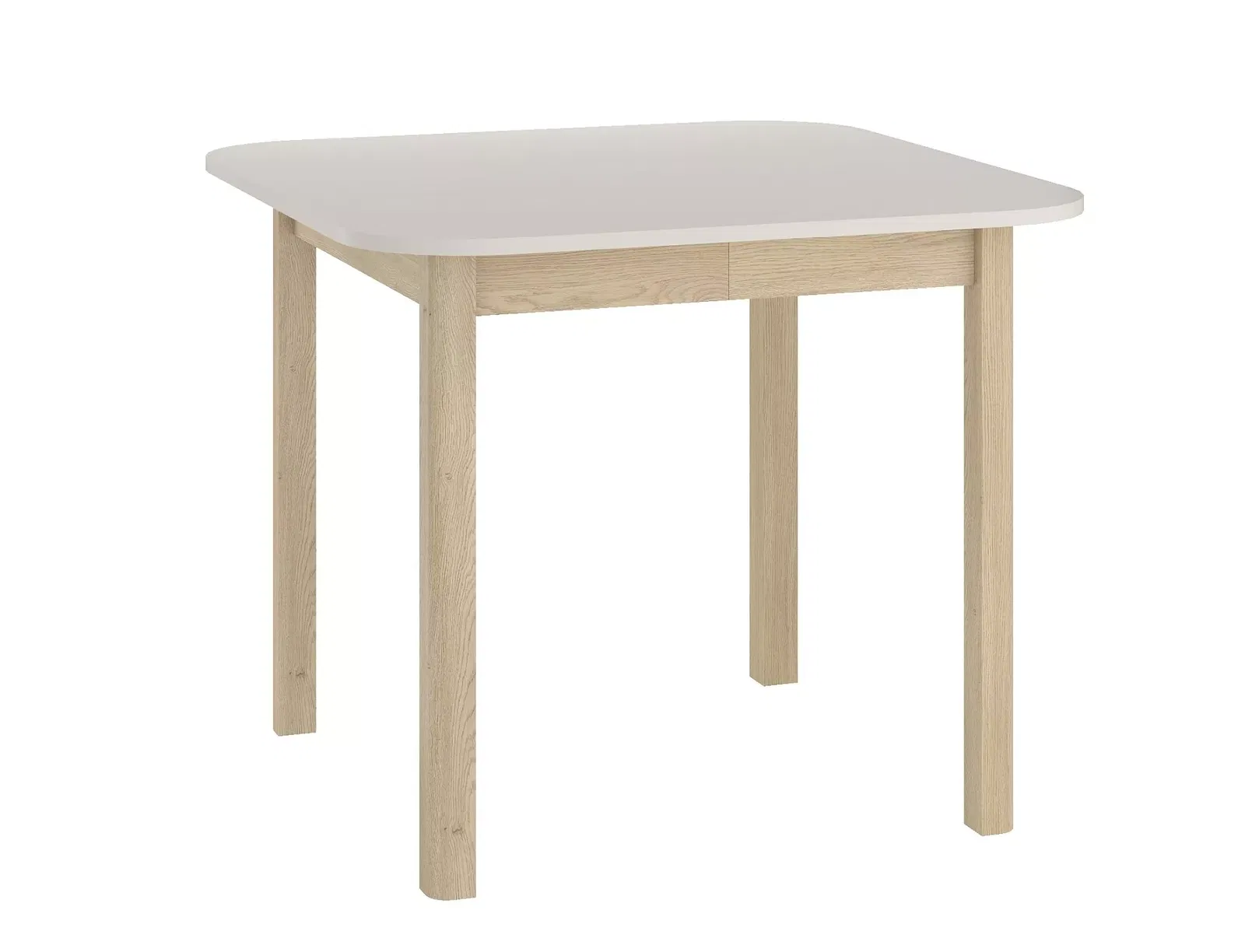 Valgomojo stalas Dante II, 90-130 x 90 cm, kašmyro/ąžuolo
