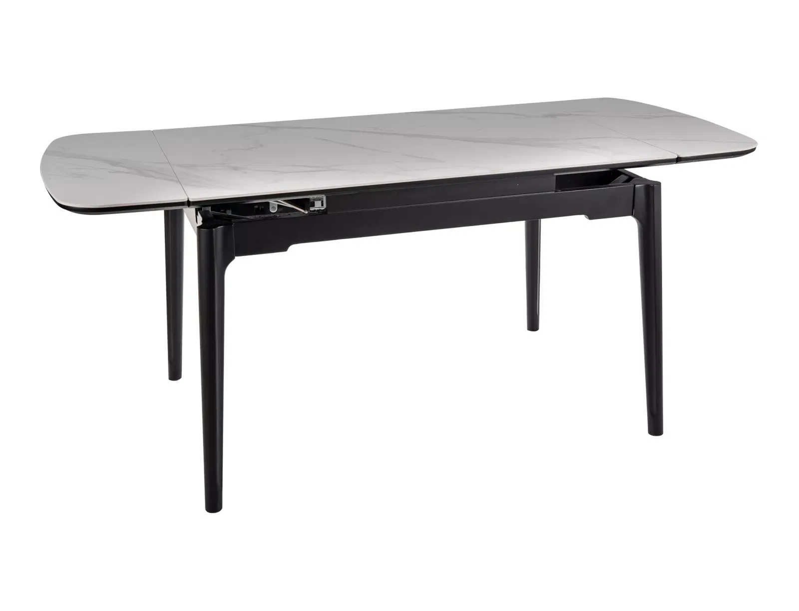 Valgomojo stalas Sento, 120-180 x 80 cm, balta