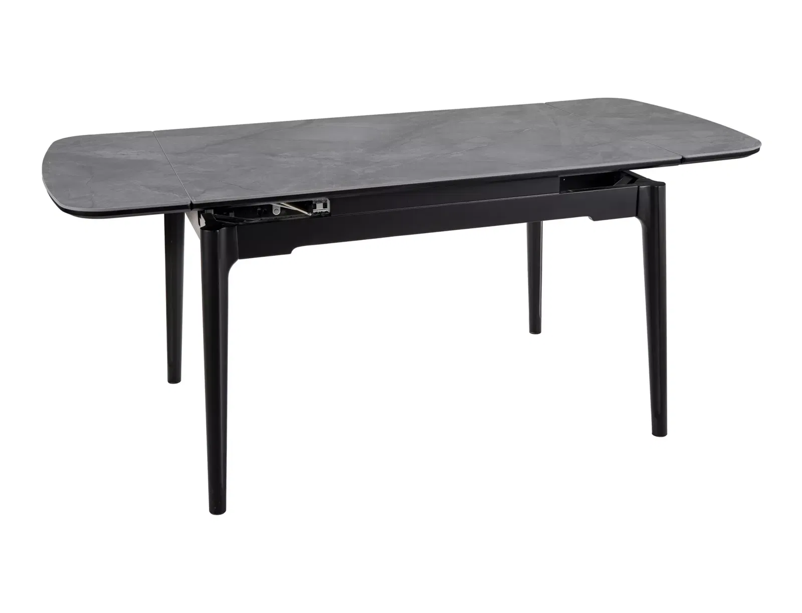 Valgomojo stalas Sento, 120-180 x 80 cm, pilka