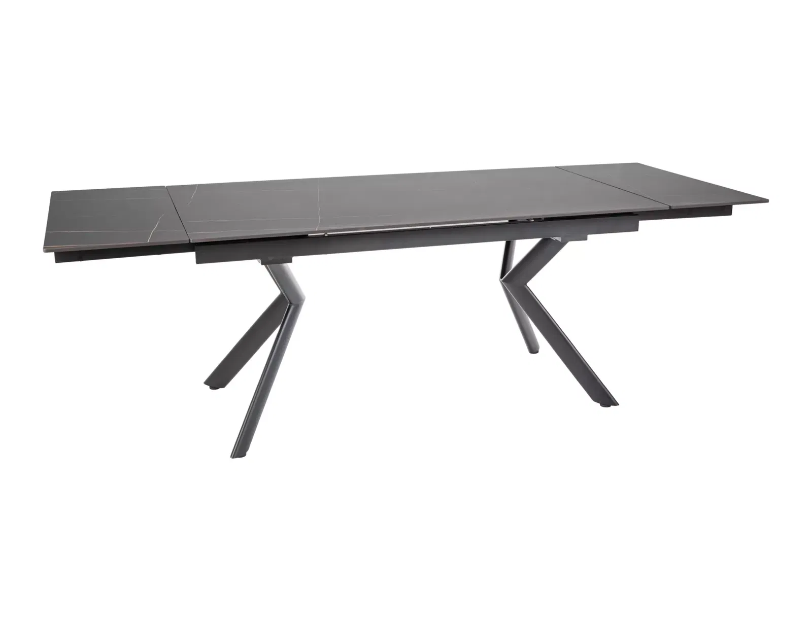 Valgomojo stalas Norton, 160-240 x 90, juoda