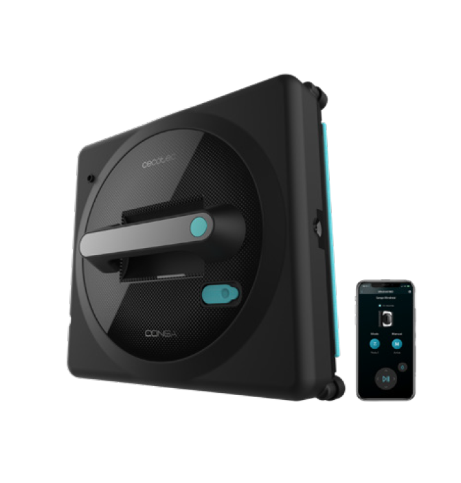 Langų valymo robotas Cecotec Conga Windroid 1490 TwerkingSpray Connected, su laidu, juodas